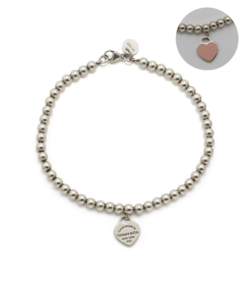 Tiffany & Co. Kugelarmband pink 925er Silber