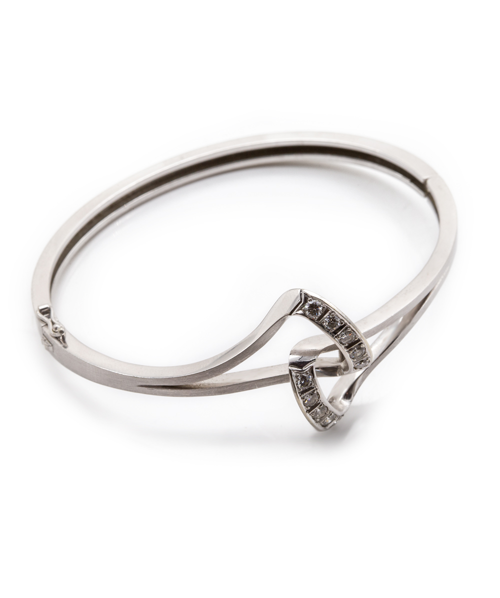 Armspange mit Brillanten 750er Weißgold