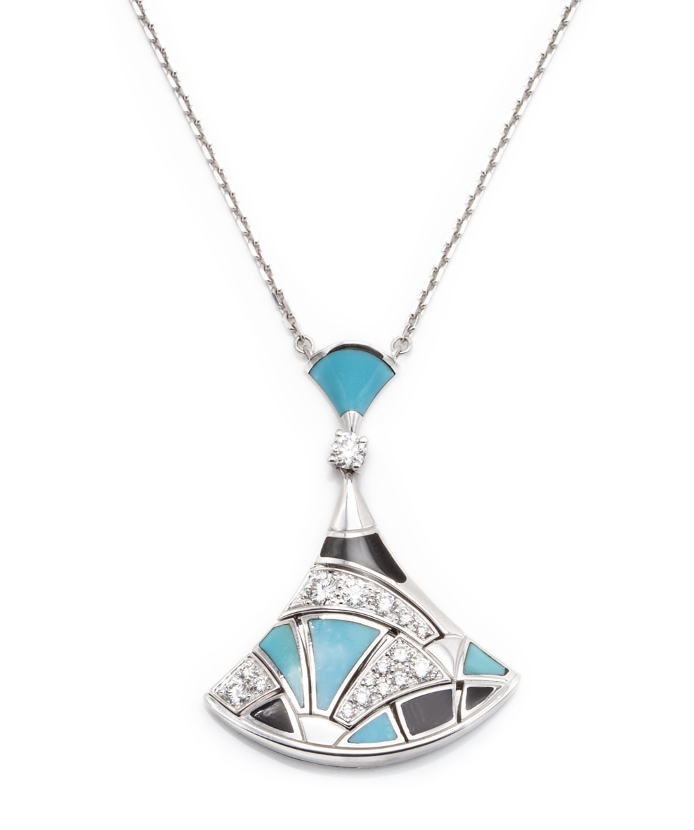 Brillanthalskette Bvlgari Divas Dream 750er Weißgold