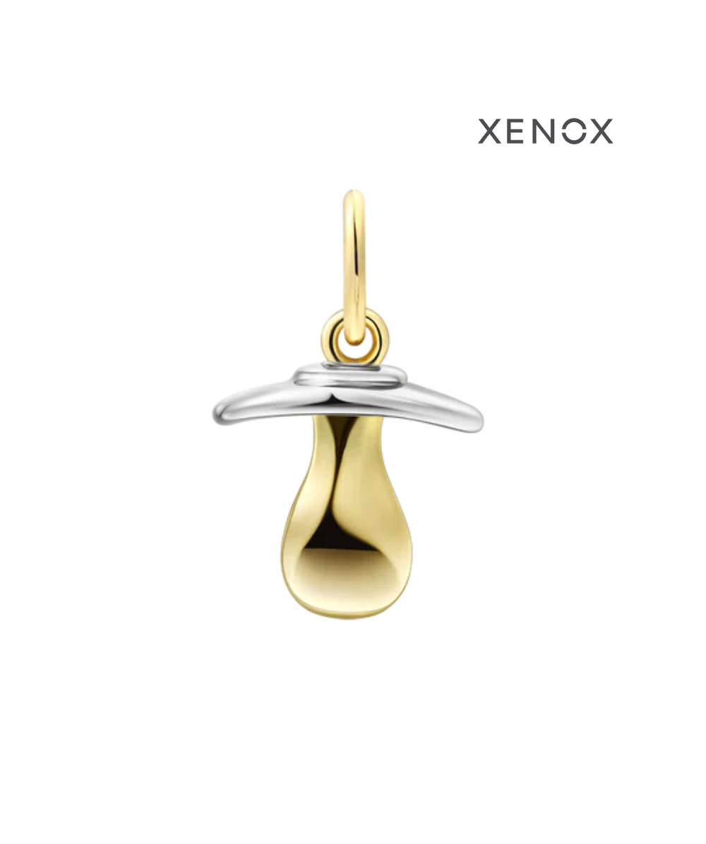 XENOX Anhänger Schnuller 925er Silber bicolor