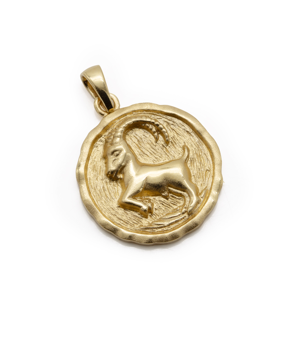 Anhänger Steinbock 585er Gelbgold