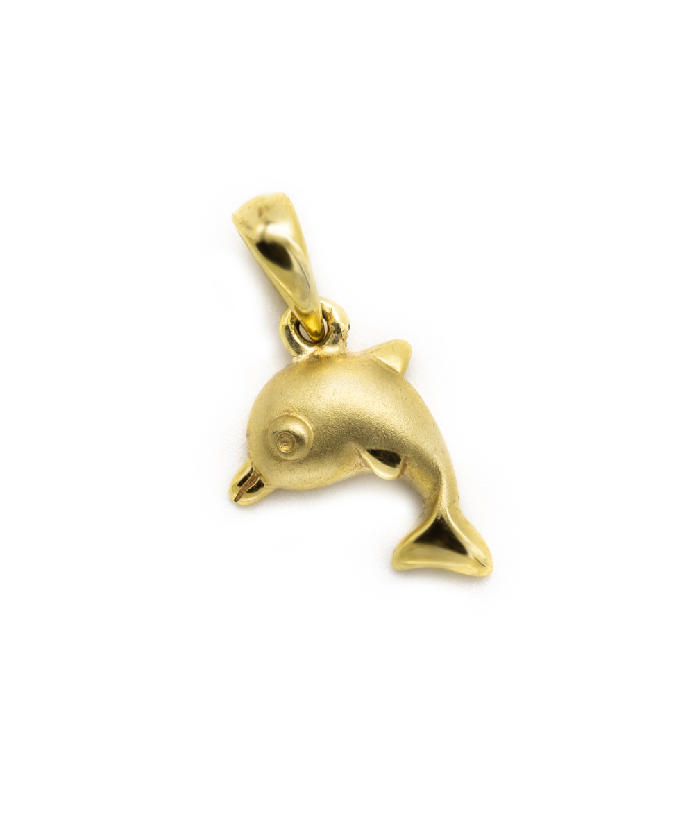 Anhänger Delphin 333er Gelbgold