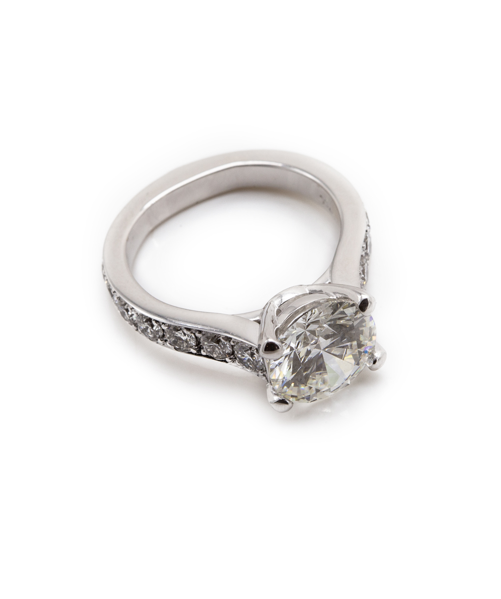 Ring mit Brillanten 750er Weißgold