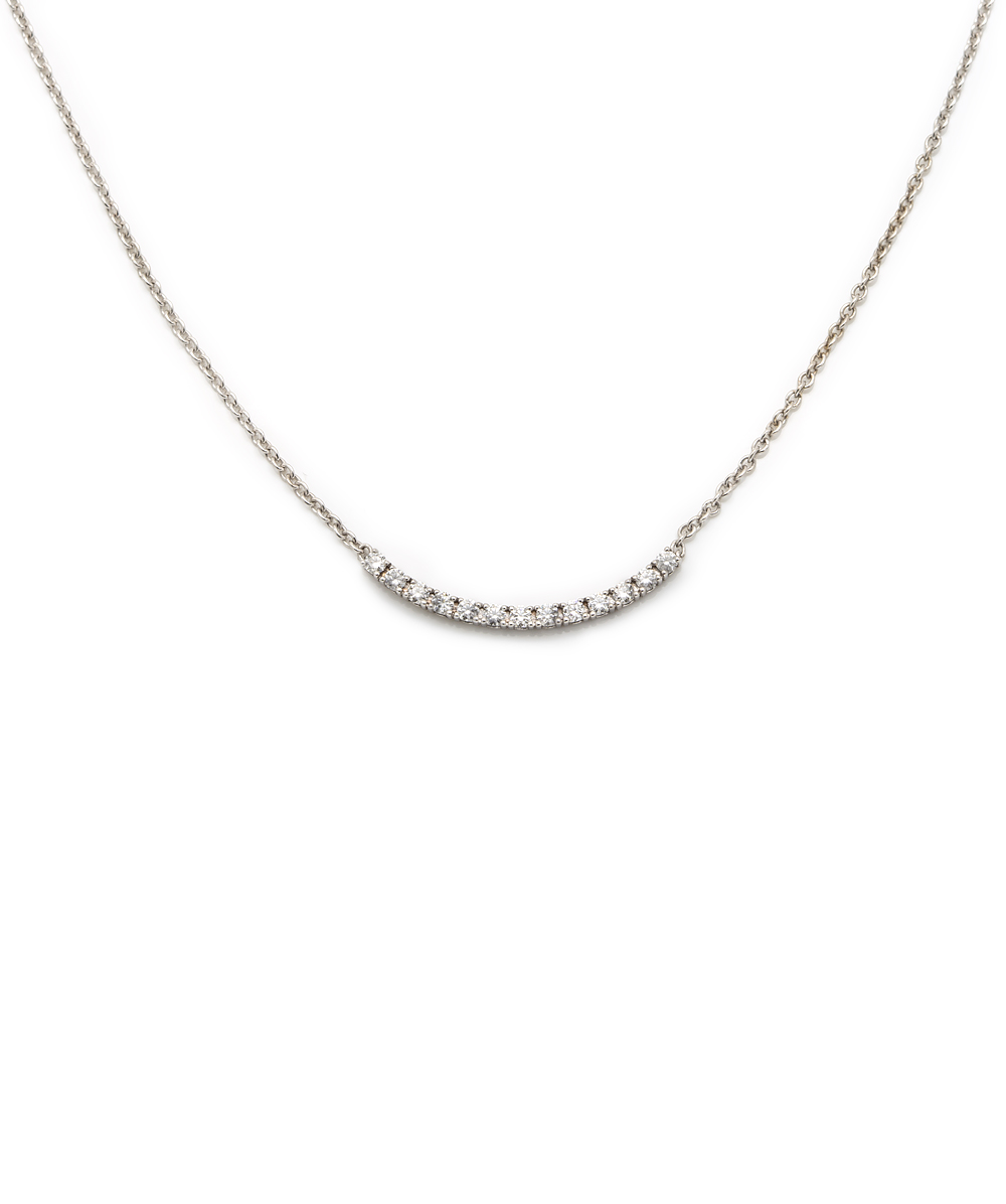 Halskette mit Brillanten 585er Weißgold