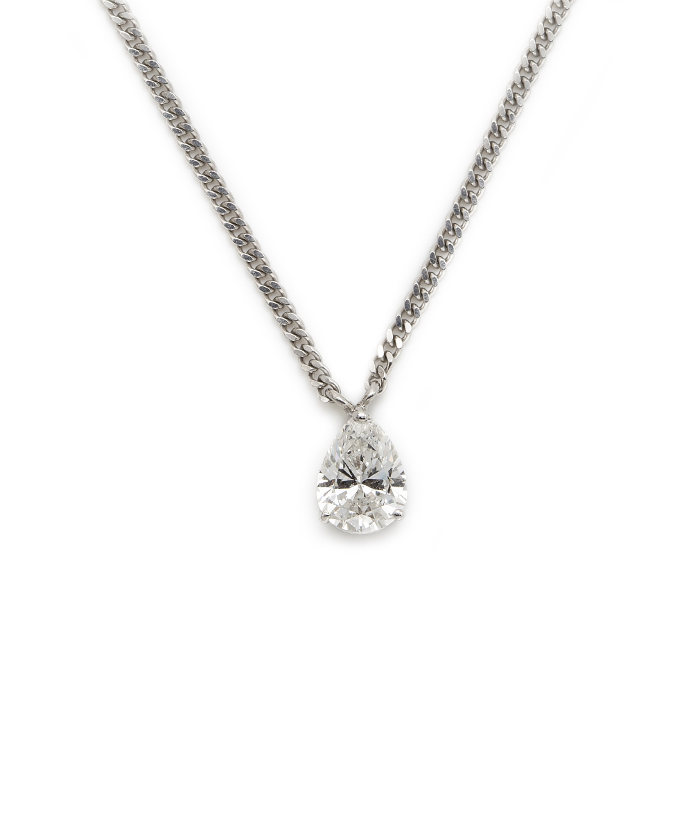 Collier mit Diamant 585er Weißgold