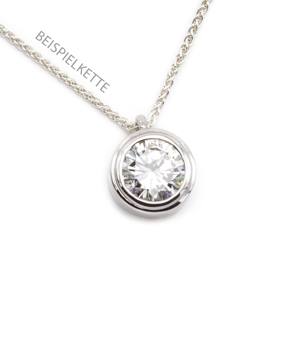 Brillantsolitär 750er Weißgold mit Expertise