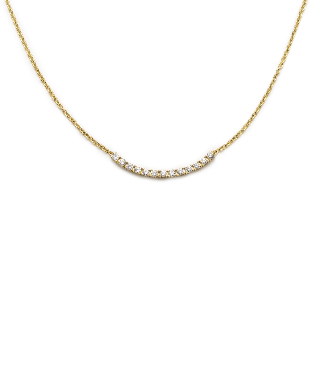 Halskette mit Brillanten 585er Gelbgold