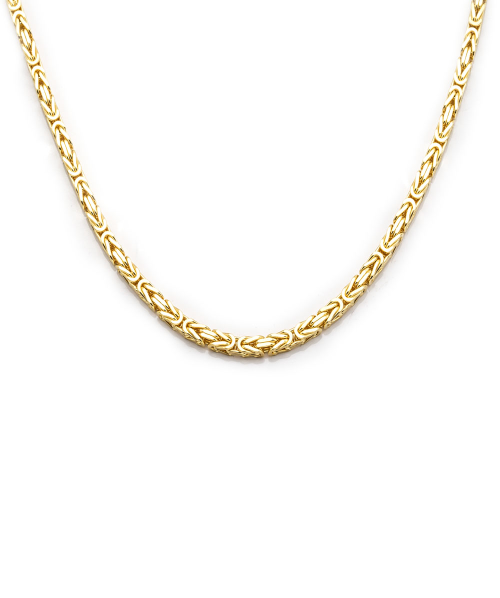 Königskette 925er Silber vergoldet