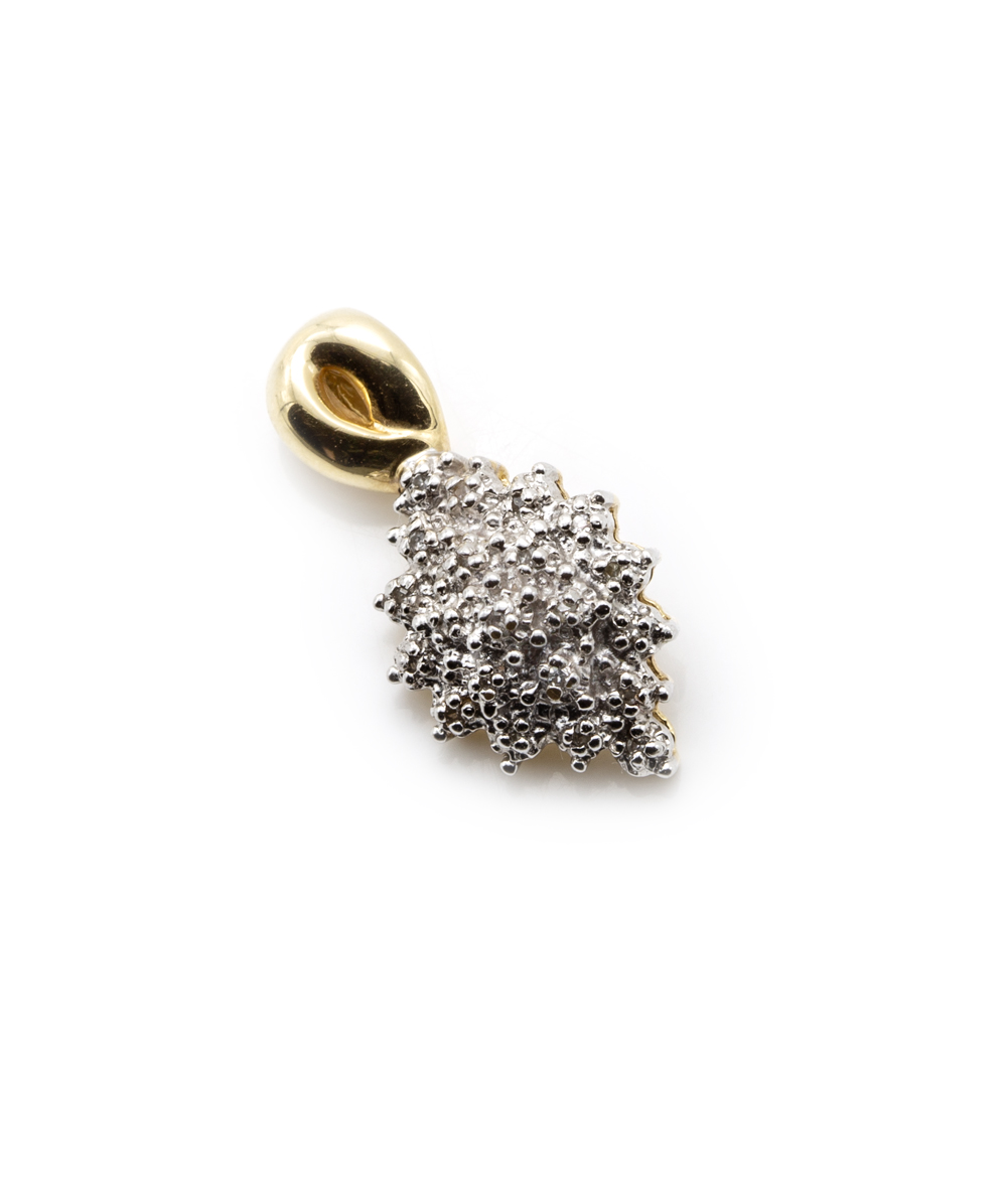 Anhänger mit Diamanten 585er Gold bicolor