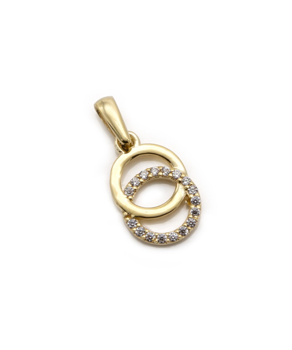 Anhänger mit Zirkonia 585er Gelbgold