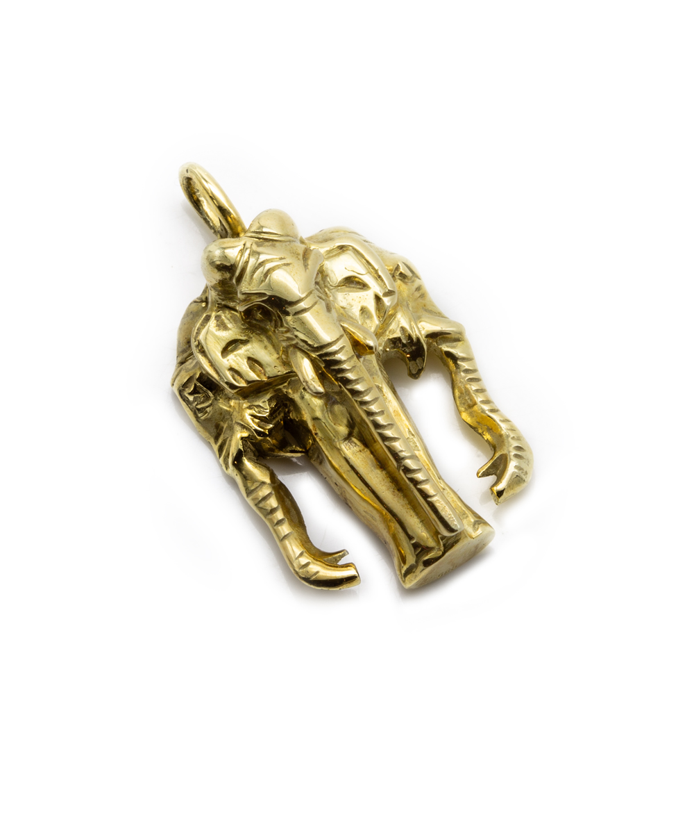 Anhänger Elefant 585er Gelbgold