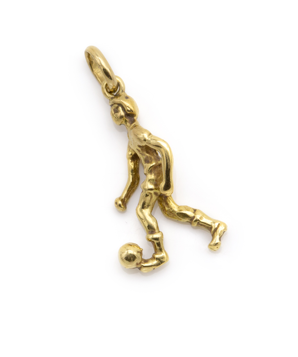 Anhänger Fussballspieler 585er Gelbgold